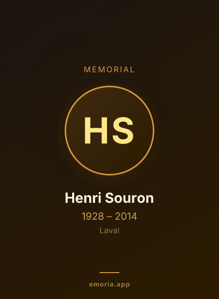 Memorial portrait of Henri Souron