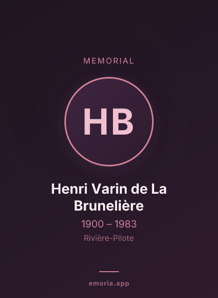 Memorial portrait of Henri Varin de La Brunelière