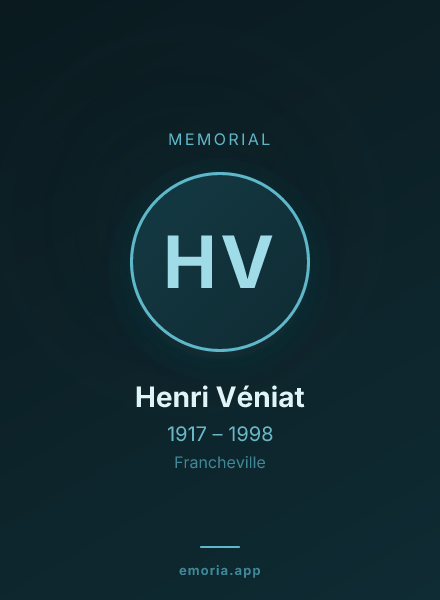 Memorial portrait of Henri Véniat