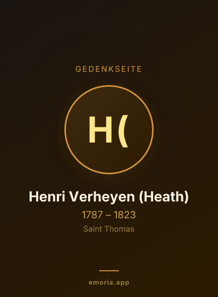 Gedenkportrait von Henri Verheyen (Heath)