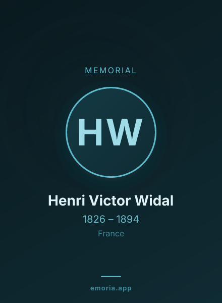 Memorial portrait of Henri Victor Widal