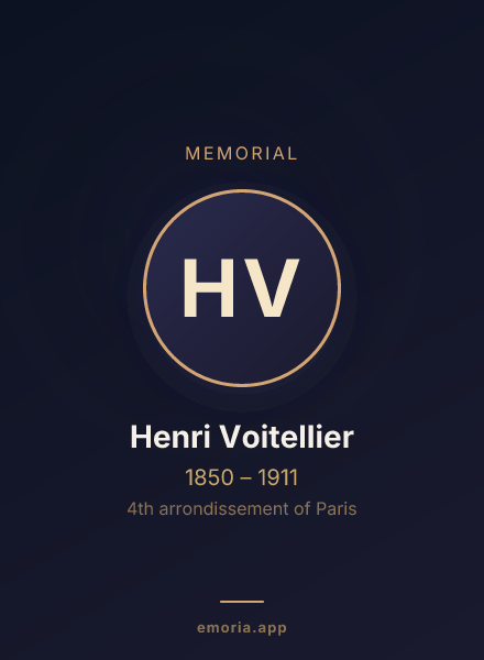 Memorial portrait of Henri Voitellier