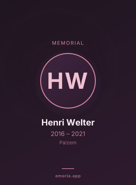Memorial portrait of Henri Welter