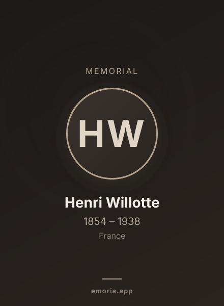 Memorial portrait of Henri Willotte