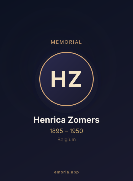 Memorial portrait of Henrica Zomers