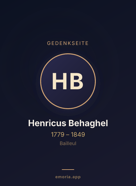 Gedenkportrait von Henricus Behaghel