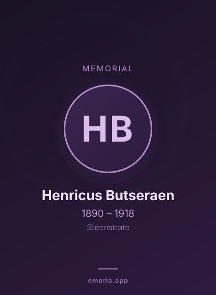 Memorial portrait of Henricus Butseraen