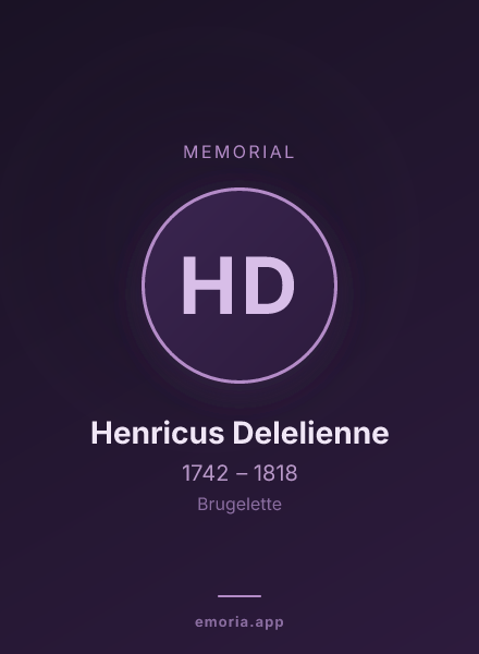 Memorial portrait of Henricus Delelienne