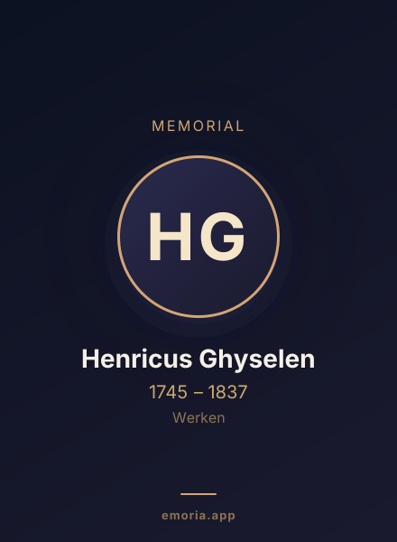 Memorial portrait of Henricus Ghyselen