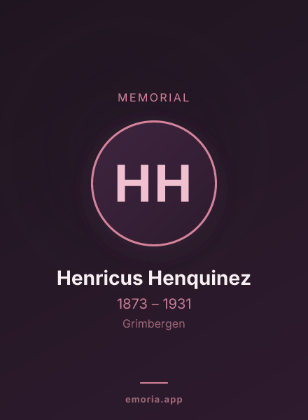 Memorial portrait of Henricus Henquinez