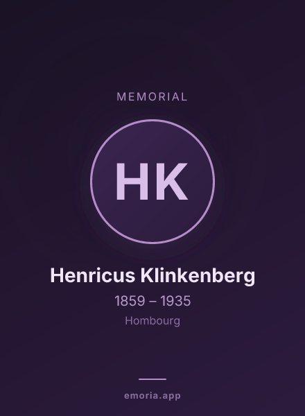 Memorial portrait of Henricus Klinkenberg