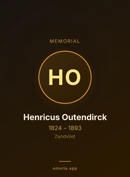 Memorial portrait of Henricus Outendirck