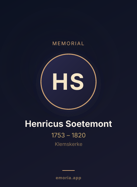 Memorial portrait of Henricus Soetemont