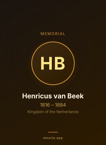 Memorial portrait of Henricus van Beek