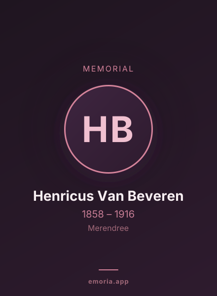 Memorial portrait of Henricus Van Beveren