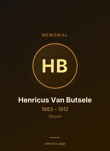 Memorial portrait of Henricus Van Butsele