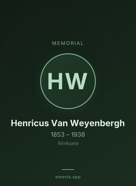 Memorial portrait of Henricus Van Weyenbergh