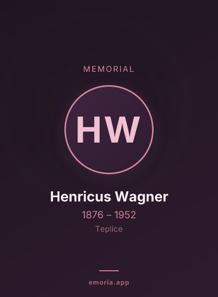 Memorial portrait of Henricus Wagner