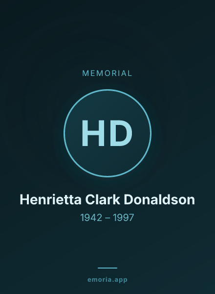 Memorial portrait of Henrietta Clark Donaldson