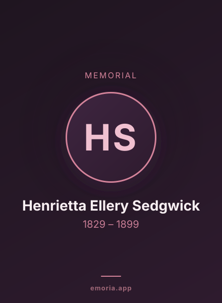Memorial portrait of Henrietta Ellery Sedgwick