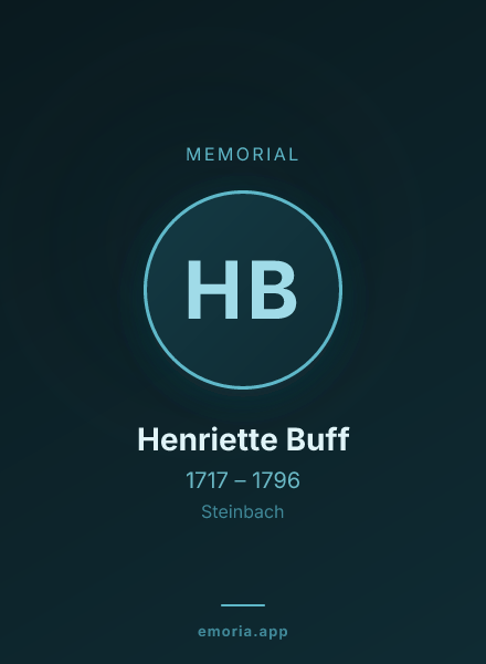 Memorial portrait of Henriette Buff