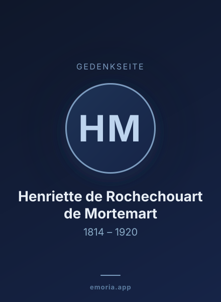 Gedenkportrait von Henriette de Rochechouart de Mortemart