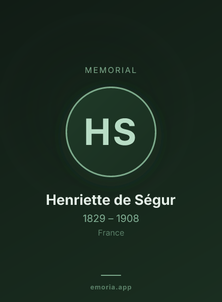 Memorial portrait of Henriette de Ségur