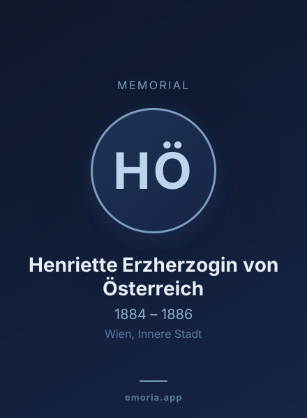 Memorial portrait of Henriette Erzherzogin von Österreich