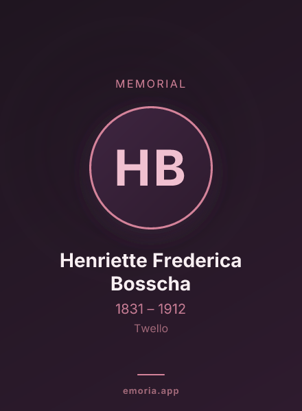 Memorial portrait of Henriette Frederica Bosscha