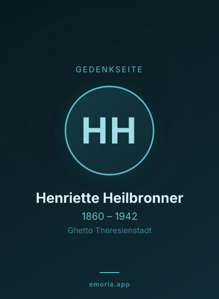 Gedenkportrait von Henriette Heilbronner