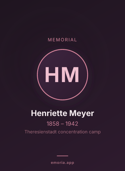 Memorial portrait of Henriette Meyer
