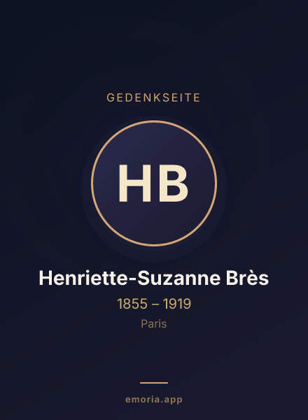 Gedenkportrait von Henriette-Suzanne Brès