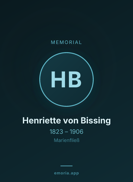 Memorial portrait of Henriette von Bissing