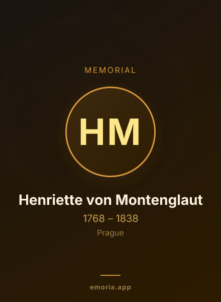 Memorial portrait of Henriette von Montenglaut