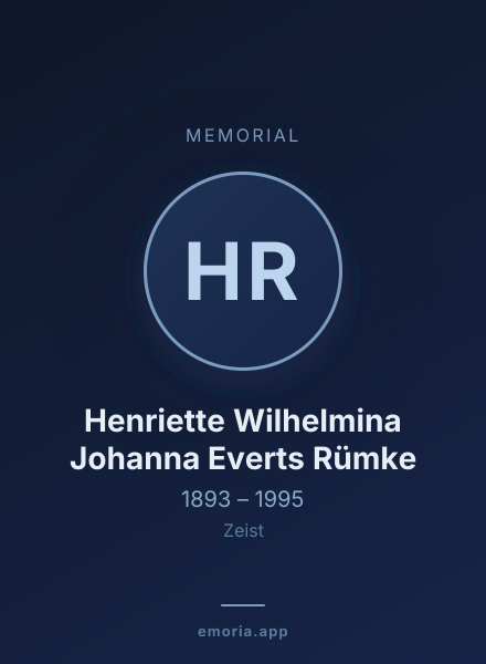 Memorial portrait of Henriette Wilhelmina Johanna Everts Rümke