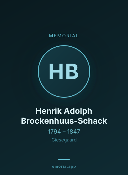 Memorial portrait of Henrik Adolph Brockenhuus-Schack