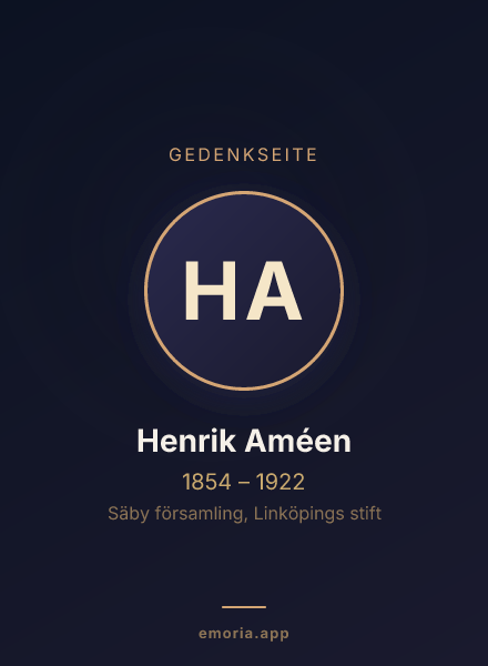 Gedenkportrait von Henrik Améen