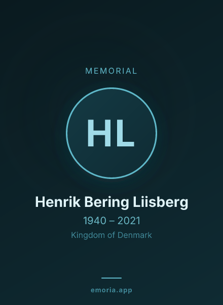 Memorial portrait of Henrik Bering Liisberg