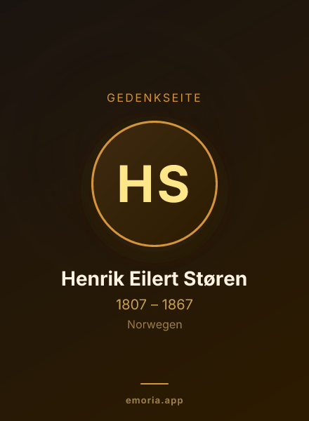 Gedenkportrait von Henrik Eilert Støren