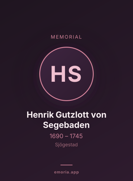 Memorial portrait of Henrik Gutzlott von Segebaden