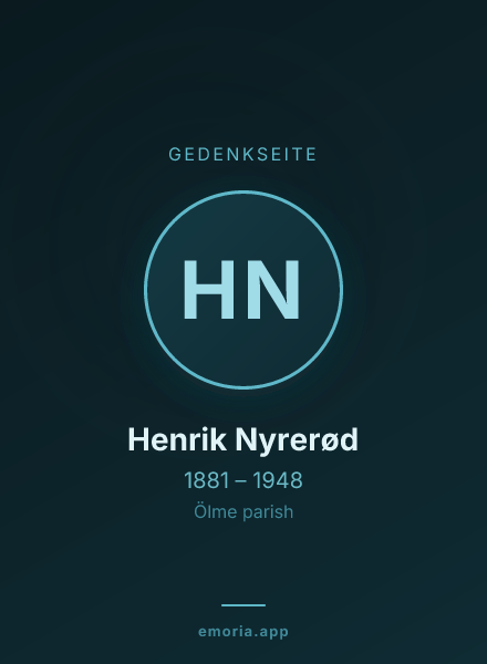 Gedenkportrait von Henrik Nyrerød