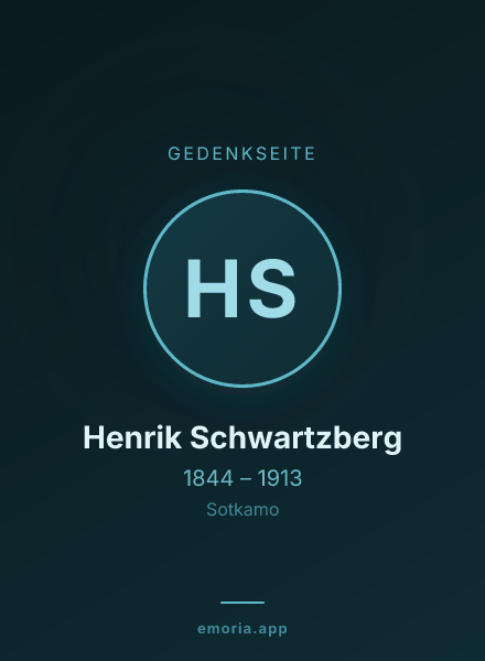 Gedenkportrait von Henrik Schwartzberg
