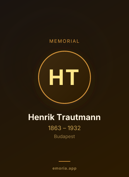 Memorial portrait of Henrik Trautmann