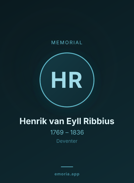 Memorial portrait of Henrik van Eyll Ribbius