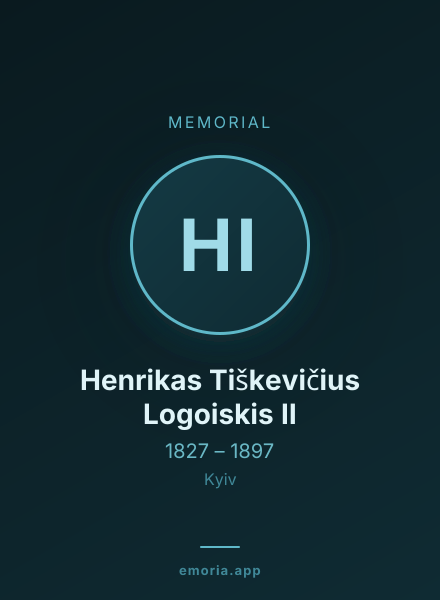 Memorial portrait of Henrikas Tiškevičius Logoiskis II