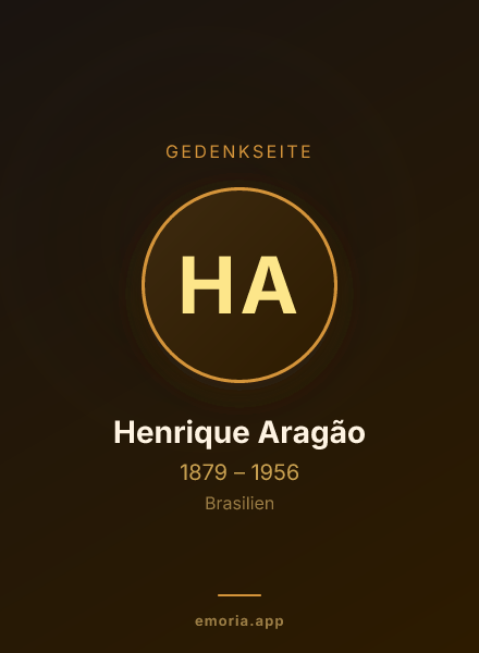 Gedenkportrait von Henrique Aragão