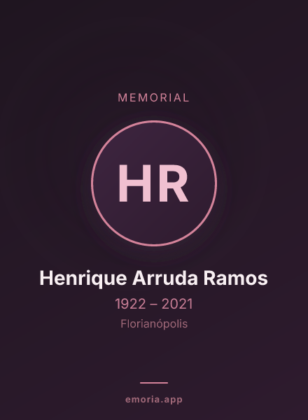 Memorial portrait of Henrique Arruda Ramos