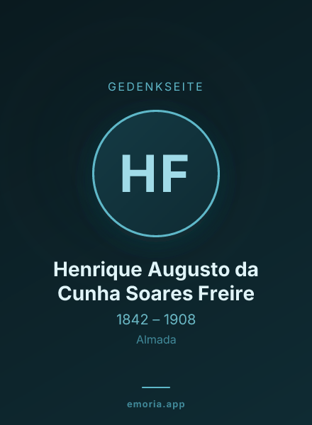 Gedenkportrait von Henrique Augusto da Cunha Soares Freire
