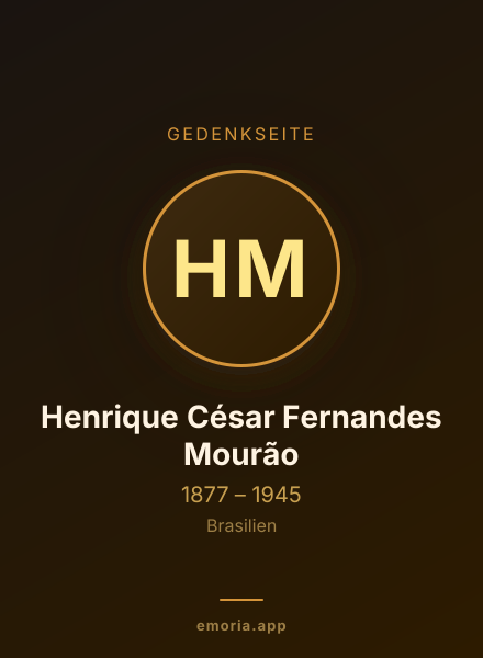Gedenkportrait von Henrique César Fernandes Mourão