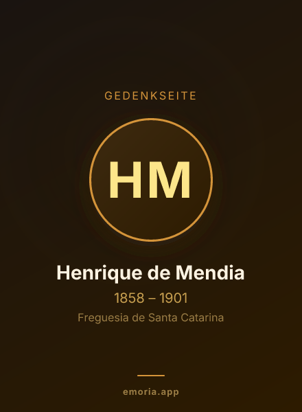 Gedenkportrait von Henrique de Mendia